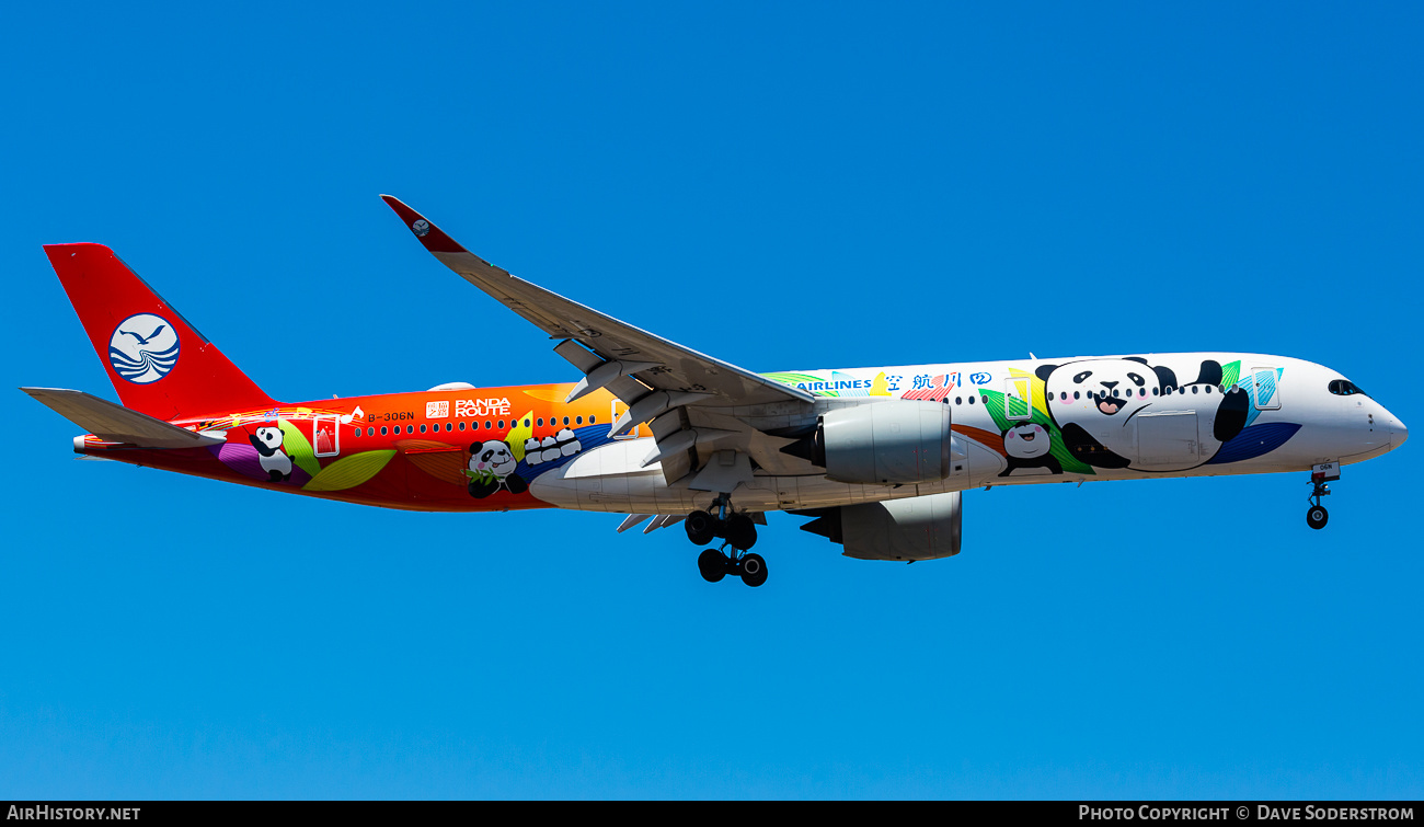 Aircraft Photo of B-306N | Airbus A350-941 | Sichuan Airlines | AirHistory.net #656520