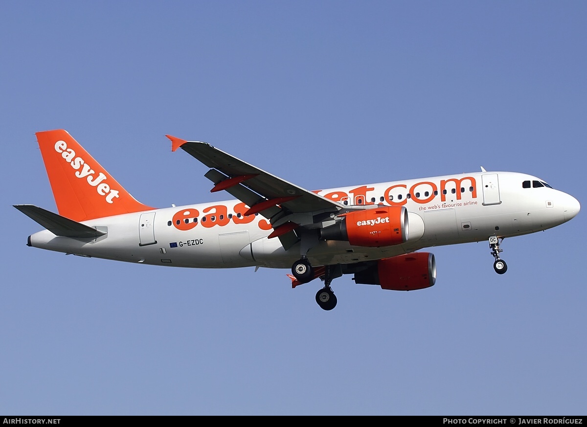 Aircraft Photo of G-EZDC | Airbus A319-111 | EasyJet | AirHistory.net #656525