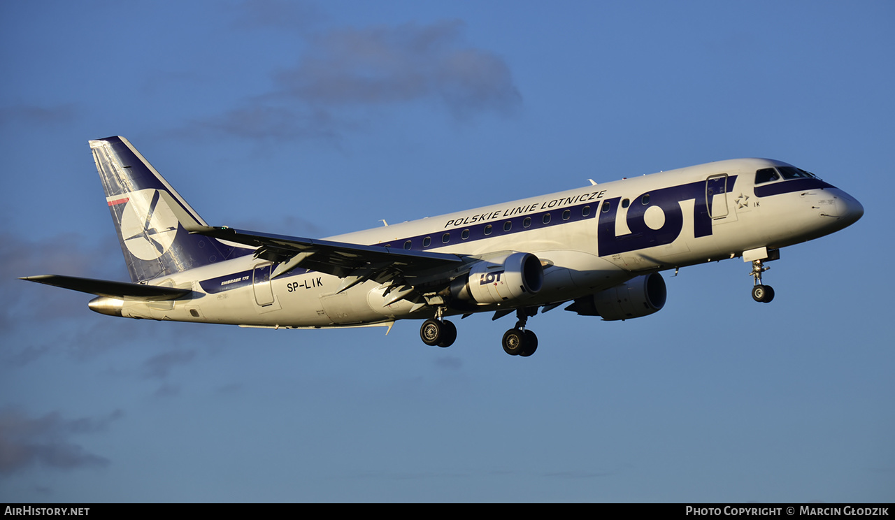 Aircraft Photo of SP-LIK | Embraer 175LR (ERJ-170-200LR) | LOT Polish Airlines - Polskie Linie Lotnicze | AirHistory.net #656562