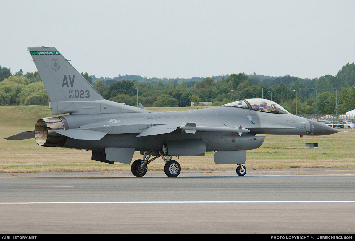 Aircraft Photo of 89-2023 / AF89-023 | General Dynamics F-16CM Fighting Falcon | USA - Air Force | AirHistory.net #656578