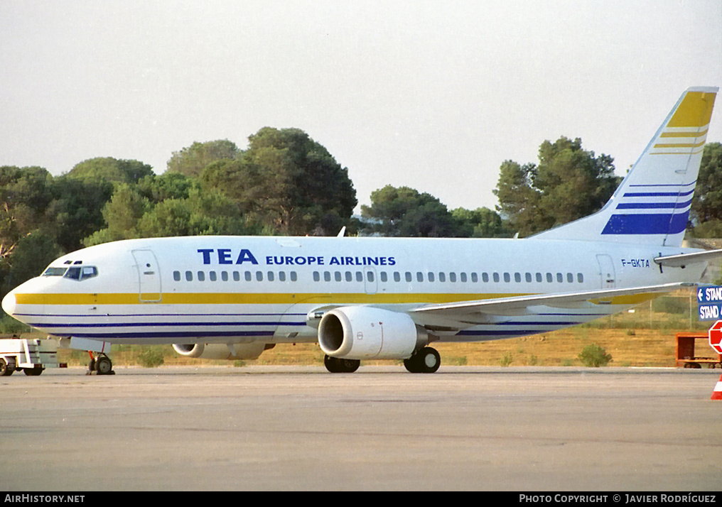 Aircraft Photo of F-GKTA | Boeing 737-3M8 | TEA Europe Airlines | AirHistory.net #656600