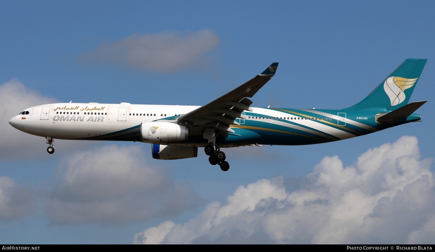 Aircraft Photo of A4O-DD | Airbus A330-343 | Oman Air | AirHistory.net #656675