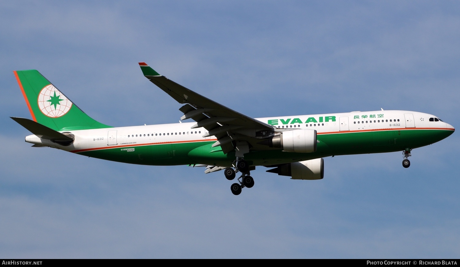 Aircraft Photo of B-16312 | Airbus A330-203 | EVA Air | AirHistory.net #656678
