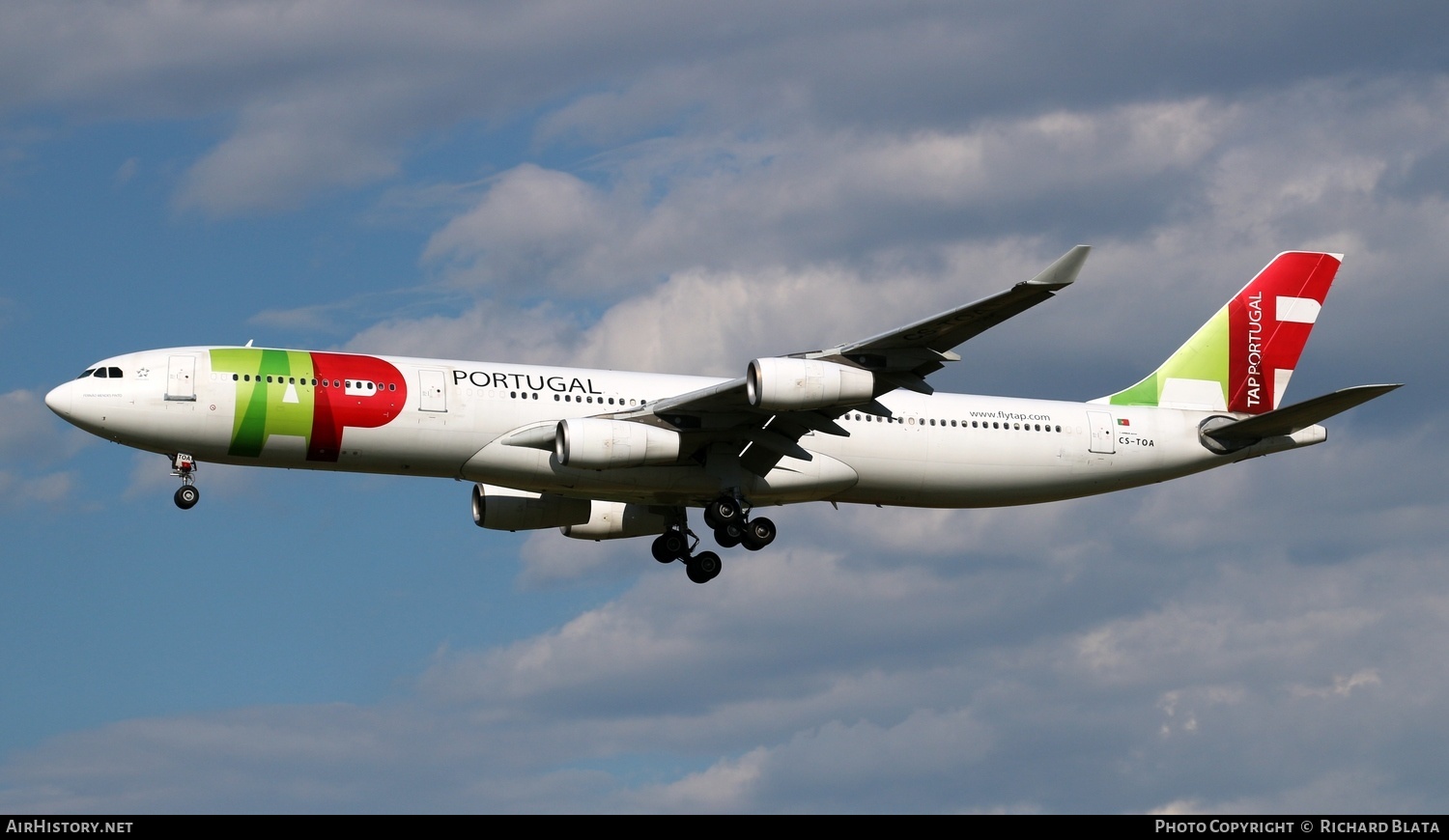 Aircraft Photo of CS-TOA | Airbus A340-312 | TAP Portugal | AirHistory.net #656681