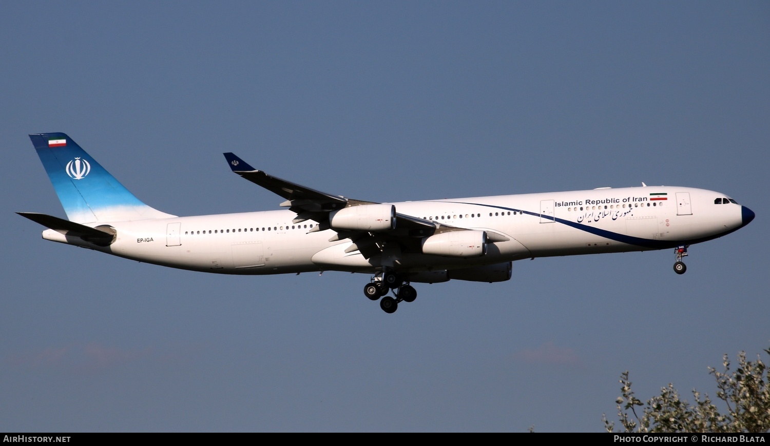 Aircraft Photo of EP-IGA | Airbus A340-313 | Islamic Republic of Iran | AirHistory.net #656682