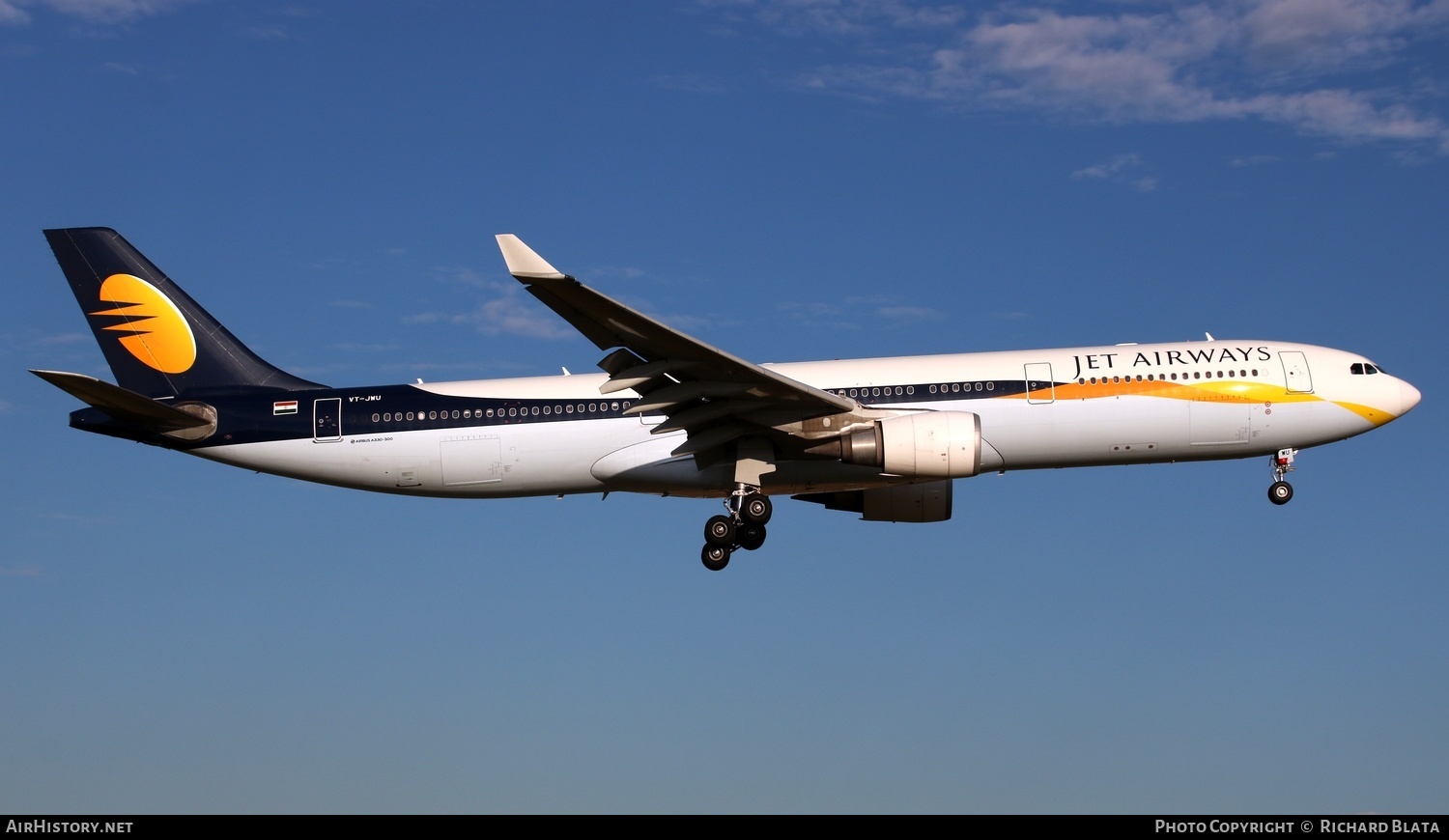 Aircraft Photo of VT-JWU | Airbus A330-302 | Jet Airways | AirHistory.net #656687
