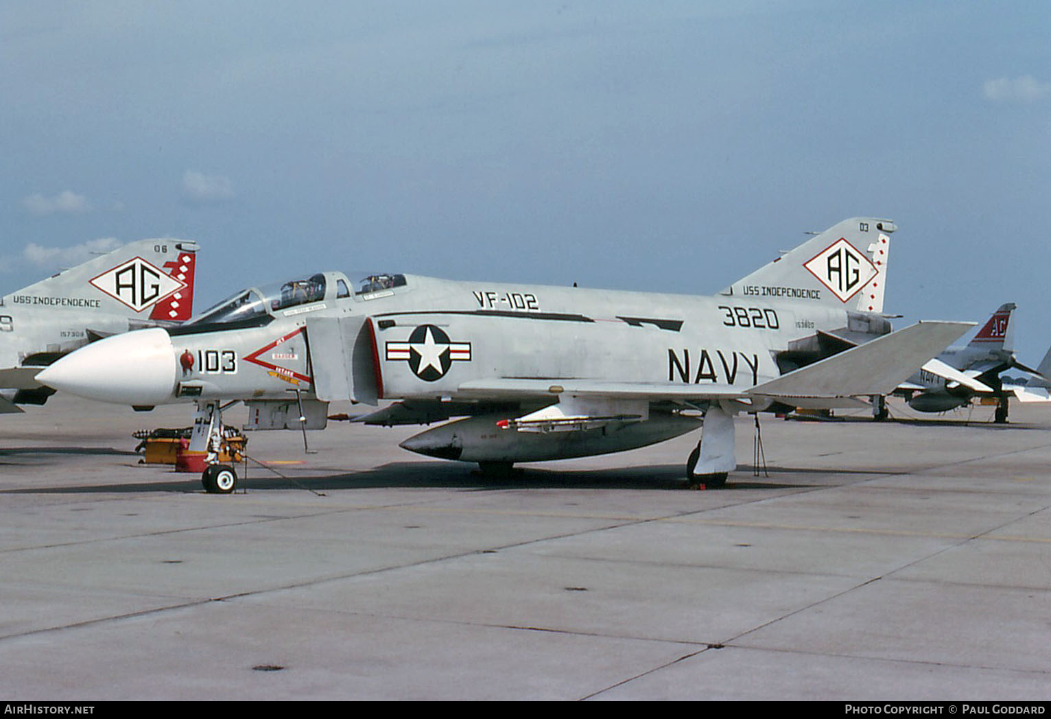 Aircraft Photo of 153820 / 3820 | McDonnell Douglas F-4J Phantom II | USA - Navy | AirHistory.net #656716