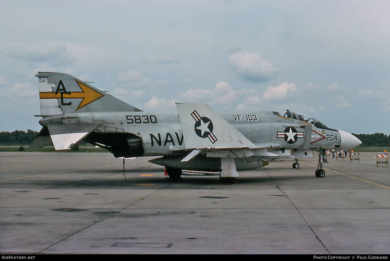 Aircraft Photo of 155830 / 5830 | McDonnell Douglas F-4J Phantom II | USA - Navy | AirHistory.net #656736