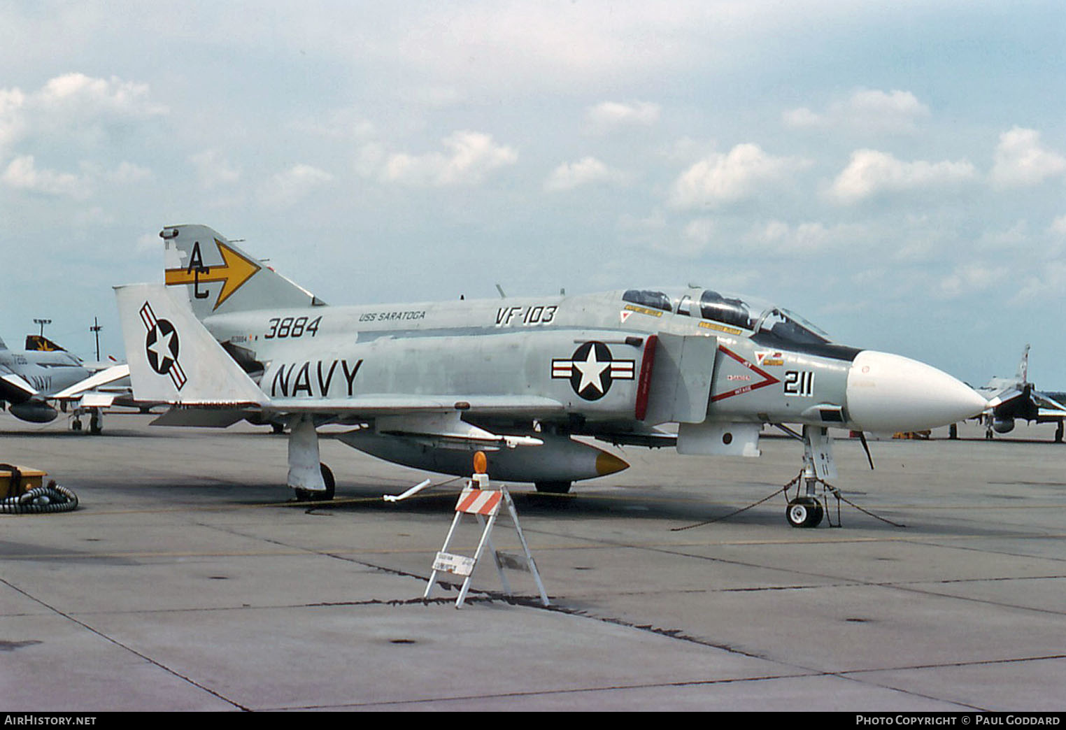 Aircraft Photo of 153884 / 3884 | McDonnell F-4J Phantom II | USA - Navy | AirHistory.net #656737