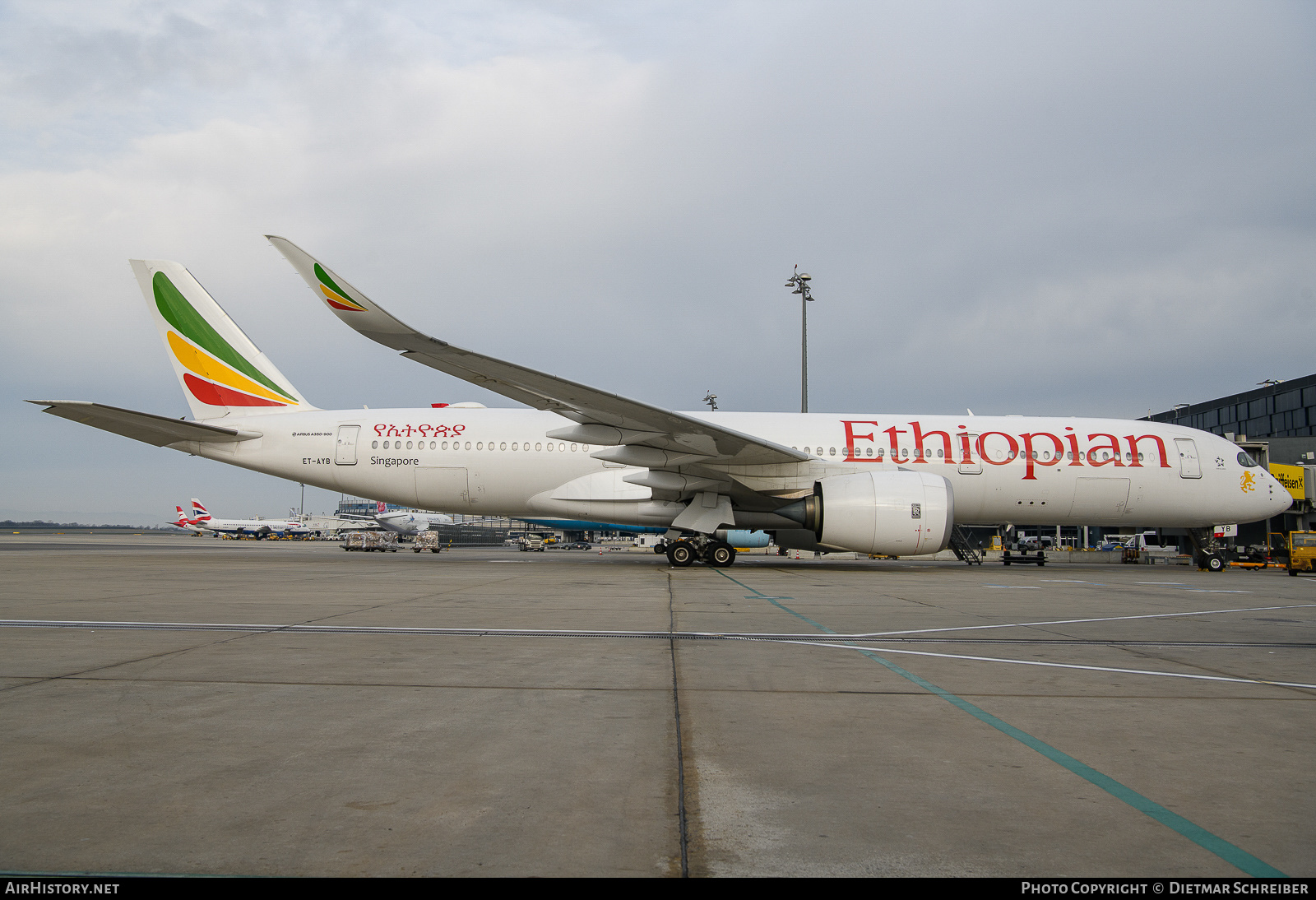 Aircraft Photo of ET-AYB | Airbus A350-941 | Ethiopian Airlines | AirHistory.net #656742