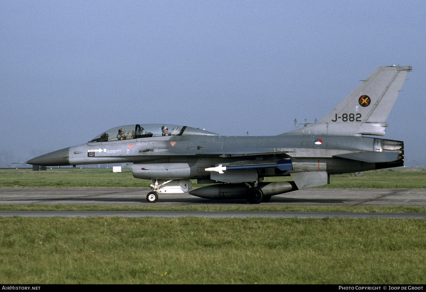 Aircraft Photo of J-882 | General Dynamics F-16B Fighting Falcon | Netherlands - Air Force | AirHistory.net #656743