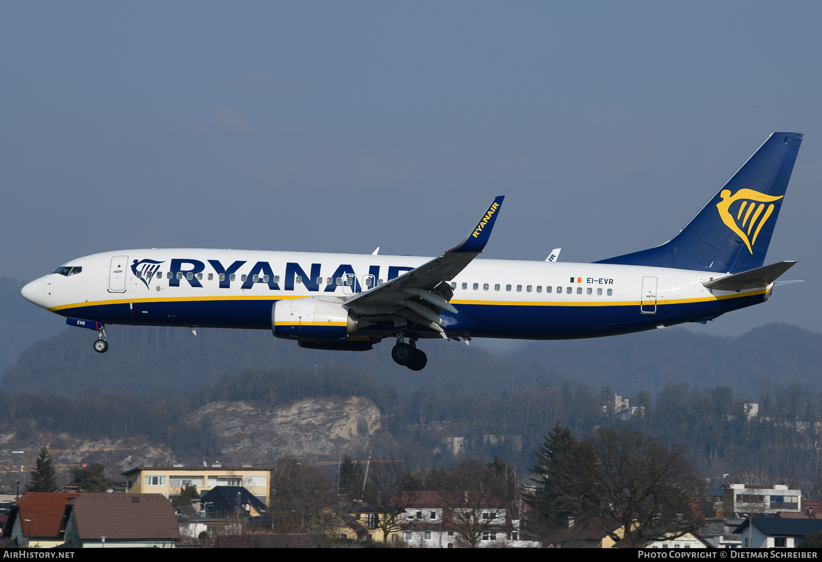 Aircraft Photo of EI-EVR | Boeing 737-8AS | Ryanair | AirHistory.net #656744
