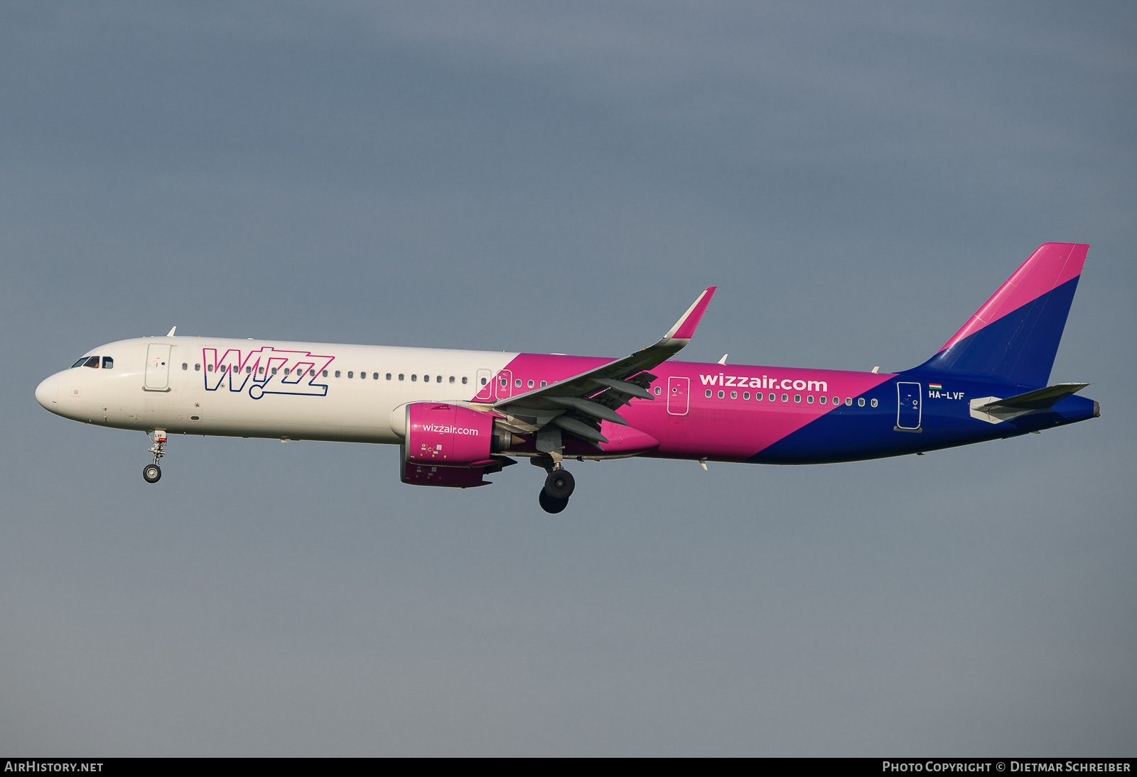 Aircraft Photo of HA-LVF | Airbus A321-271NX | Wizz Air | AirHistory.net #656751