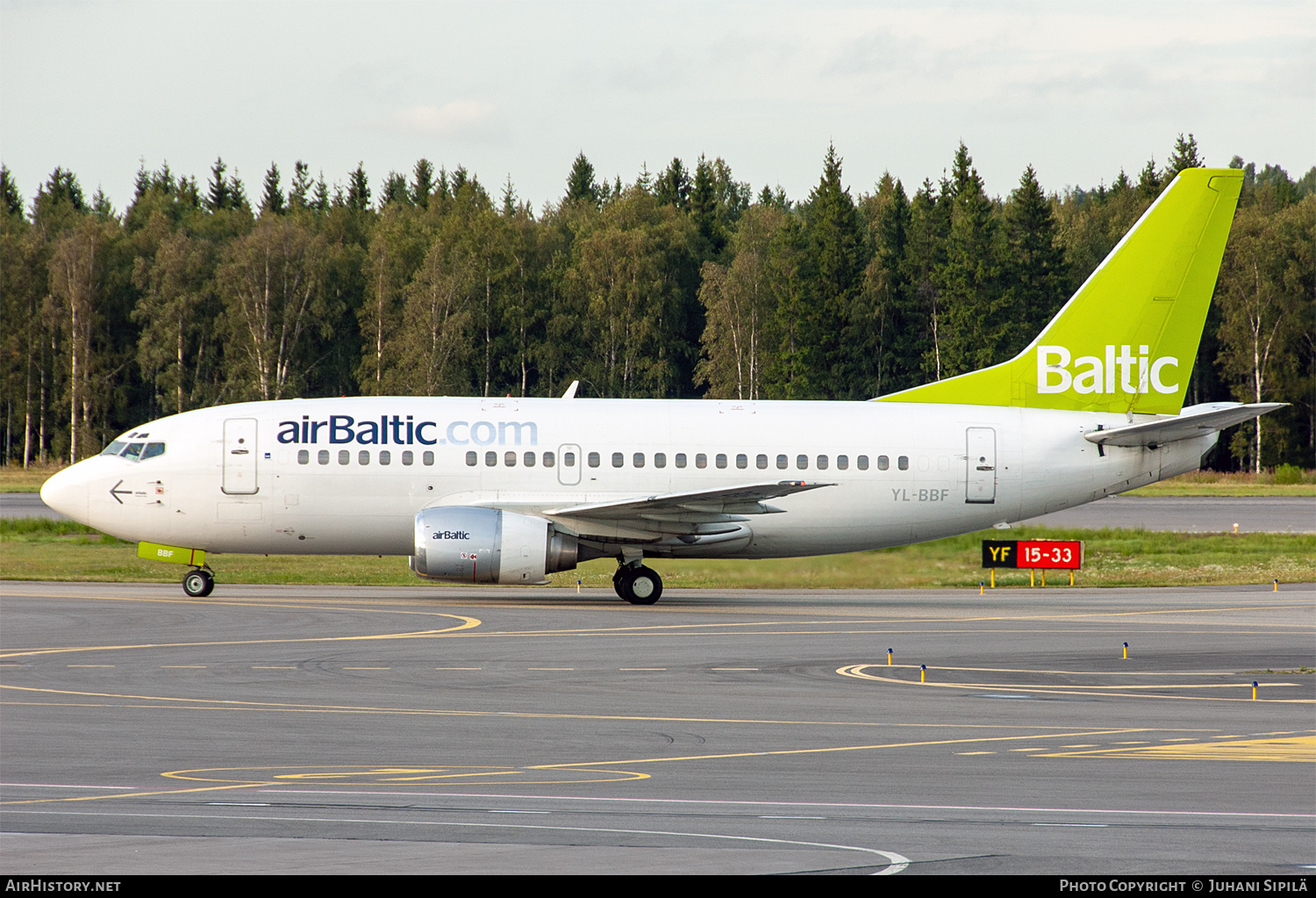 Aircraft Photo of YL-BBF | Boeing 737-548 | AirBaltic | AirHistory.net #656757