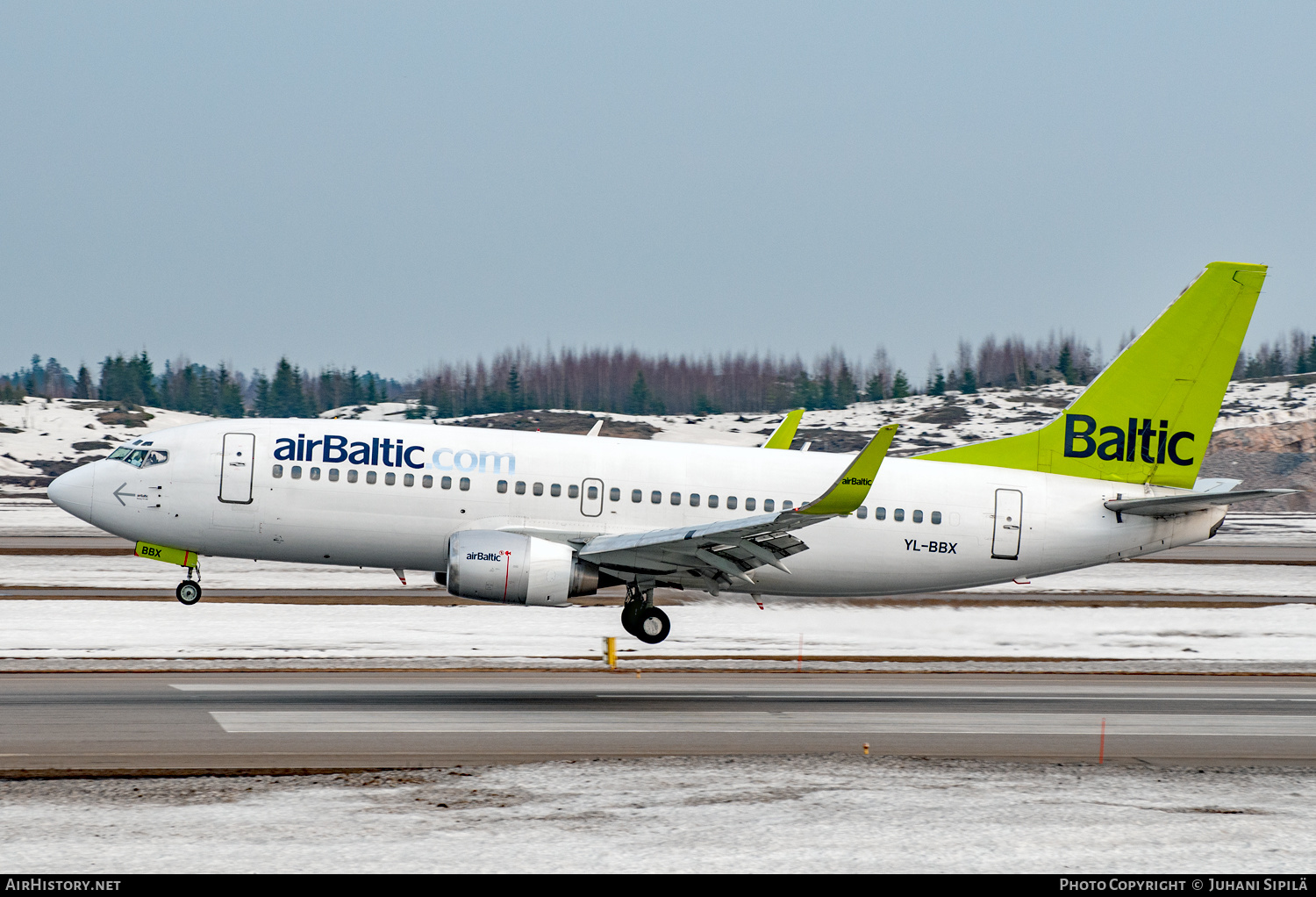 Aircraft Photo of YL-BBX | Boeing 737-36Q | AirBaltic | AirHistory.net #656758