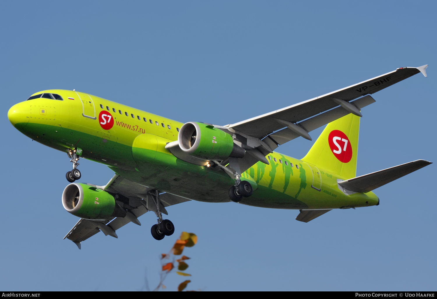 Aircraft Photo of VP-BHF | Airbus A319-114 | S7 Airlines | AirHistory.net #656778