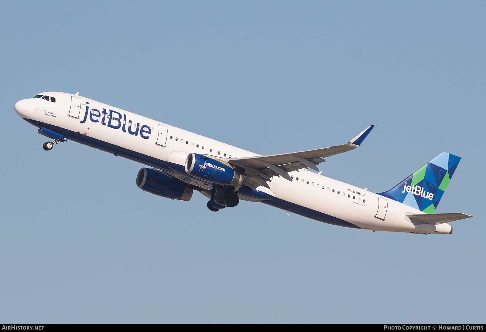 Aircraft Photo of N981JT | Airbus A321-231 | JetBlue Airways | AirHistory.net #656805