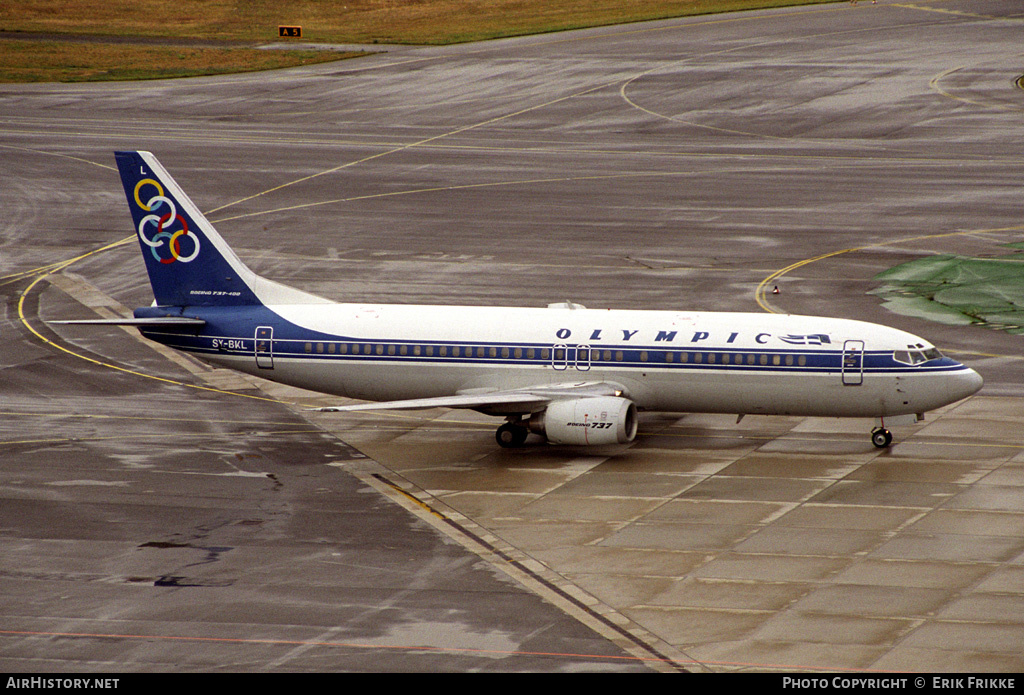 Aircraft Photo of SX-BKL | Boeing 737-4Y0 | Olympic | AirHistory.net #656806