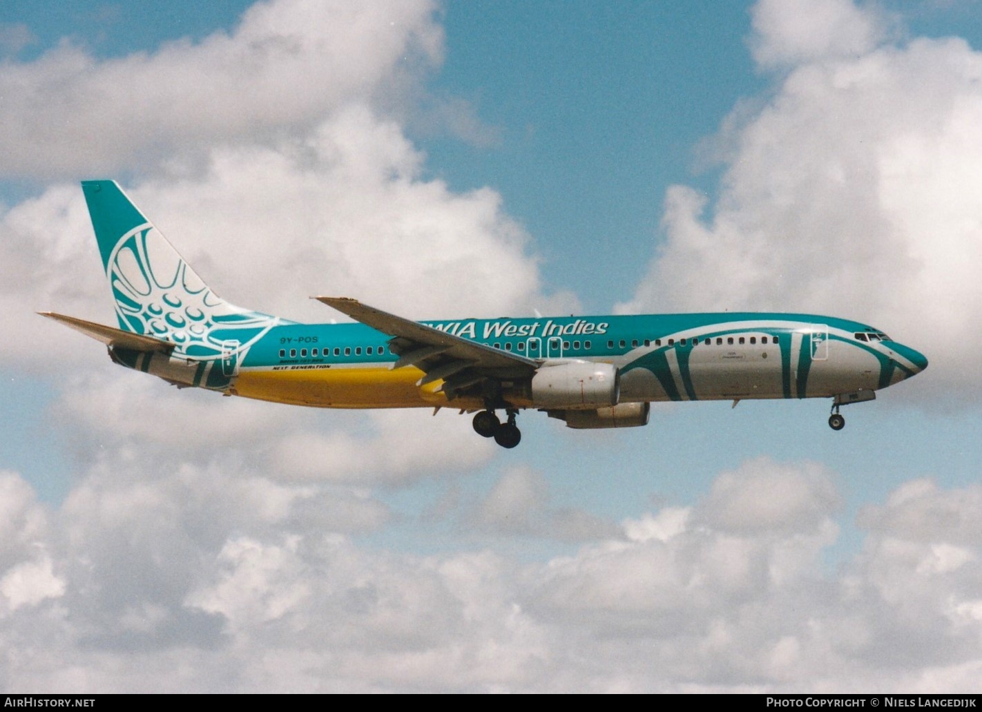 Aircraft Photo of 9Y-POS | Boeing 737-8Q8 | BWIA West Indies Airways | AirHistory.net #656834