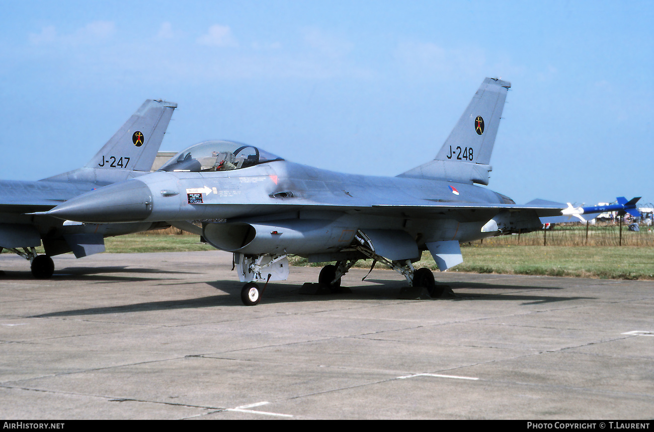 Aircraft Photo of J-248 | General Dynamics F-16A Fighting Falcon | Netherlands - Air Force | AirHistory.net #656852
