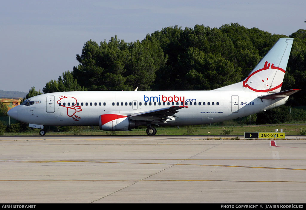Aircraft Photo of G-OJTW | Boeing 737-36N | Bmibaby | AirHistory.net #656883