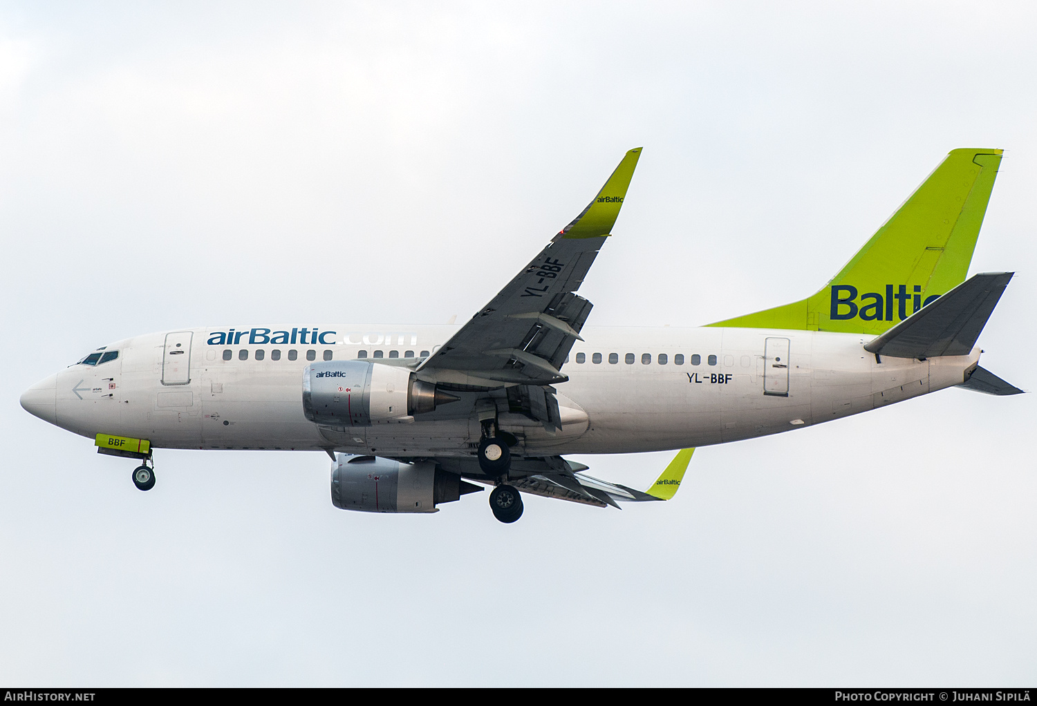 Aircraft Photo of YL-BBF | Boeing 737-548 | AirBaltic | AirHistory.net #656928