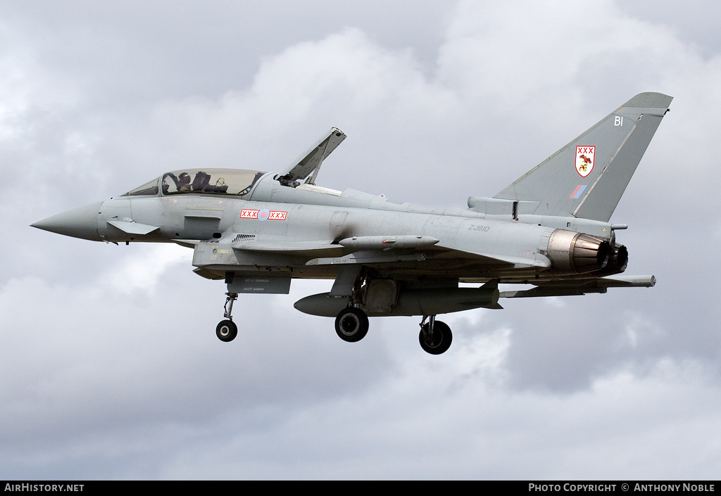 Aircraft Photo of ZJ810 | Eurofighter EF-2000 Typhoon T1 | UK - Air Force | AirHistory.net #656933