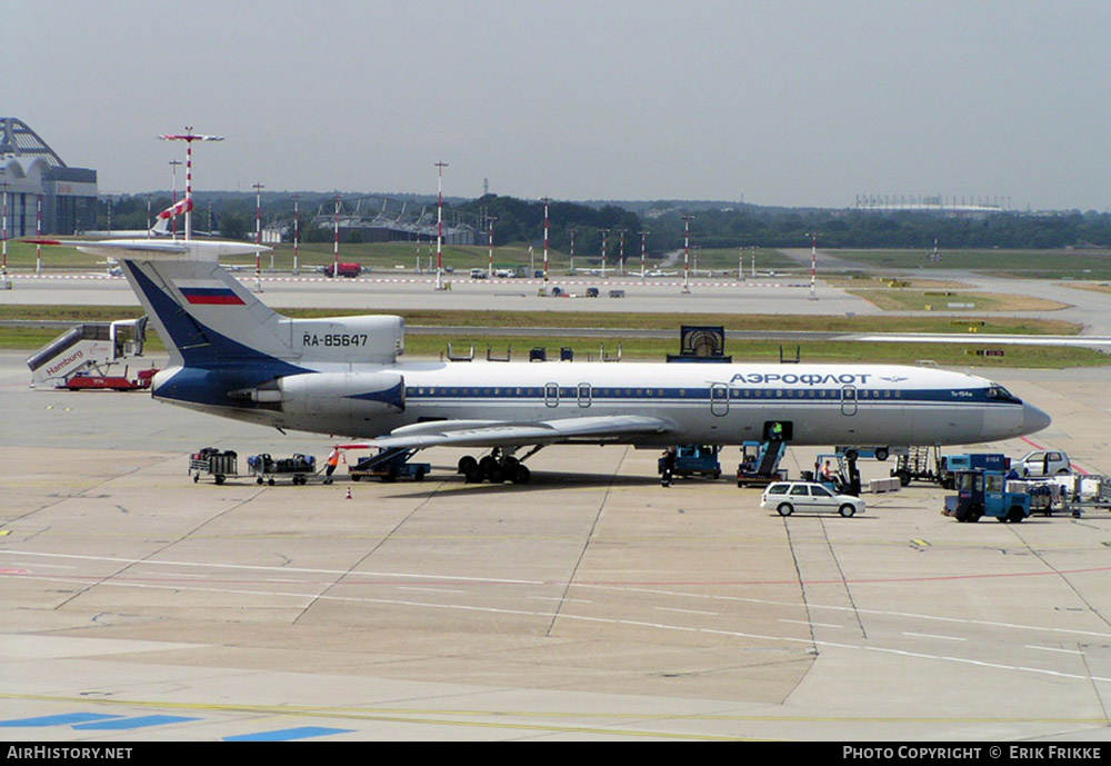 Aircraft Photo of RA-85647 | Tupolev Tu-154M | Aeroflot | AirHistory.net #656988