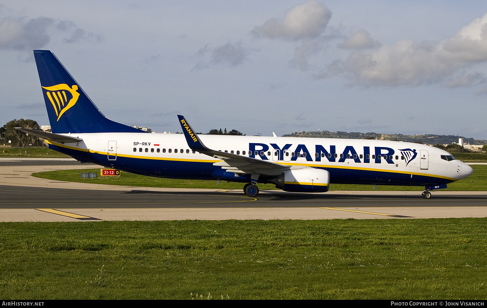 Aircraft Photo of SP-RKV | Boeing 737-8AS | Ryanair | AirHistory.net #656994