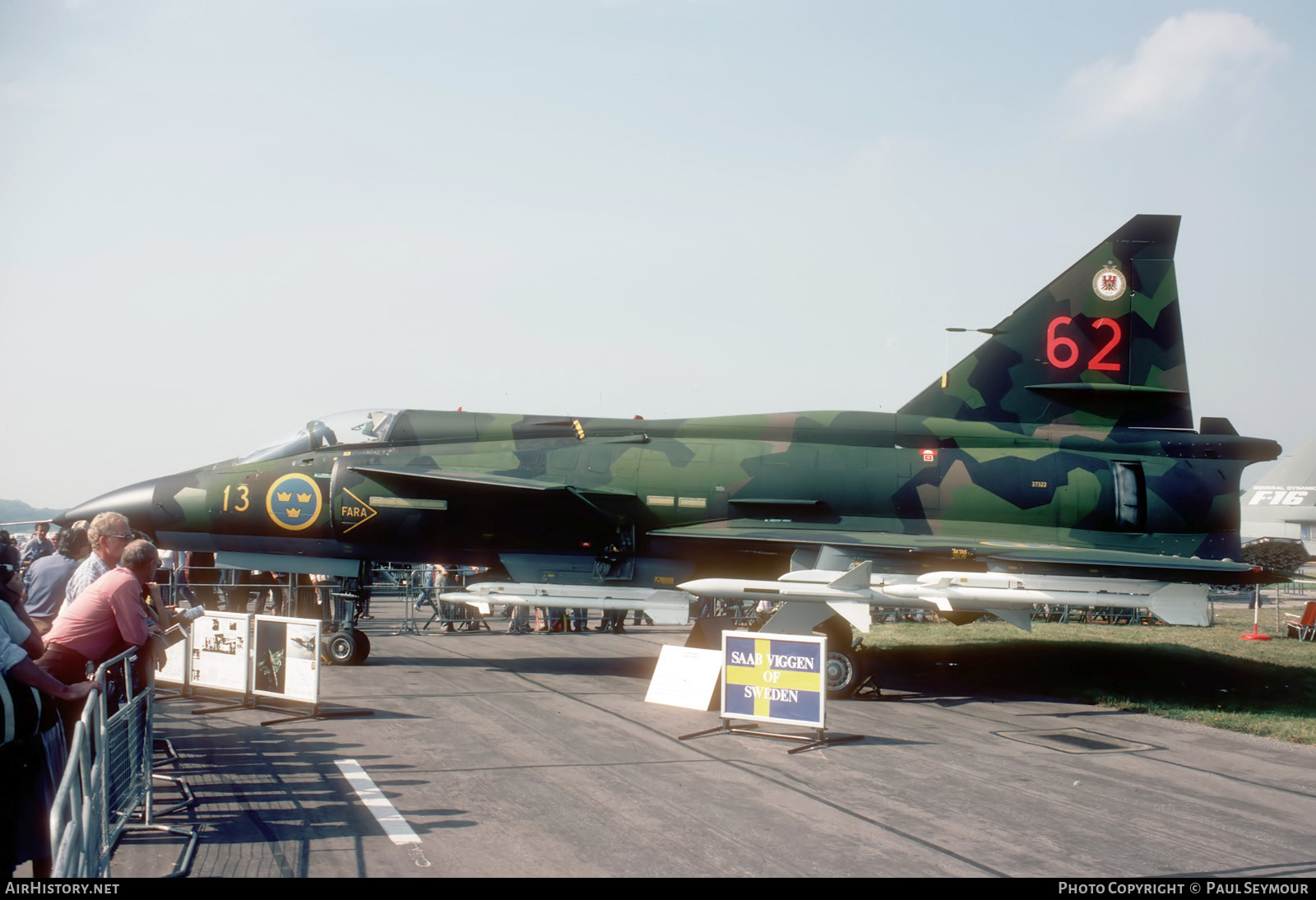 Aircraft Photo of 37322 | Saab JA37 Viggen | Sweden - Air Force | AirHistory.net #657034