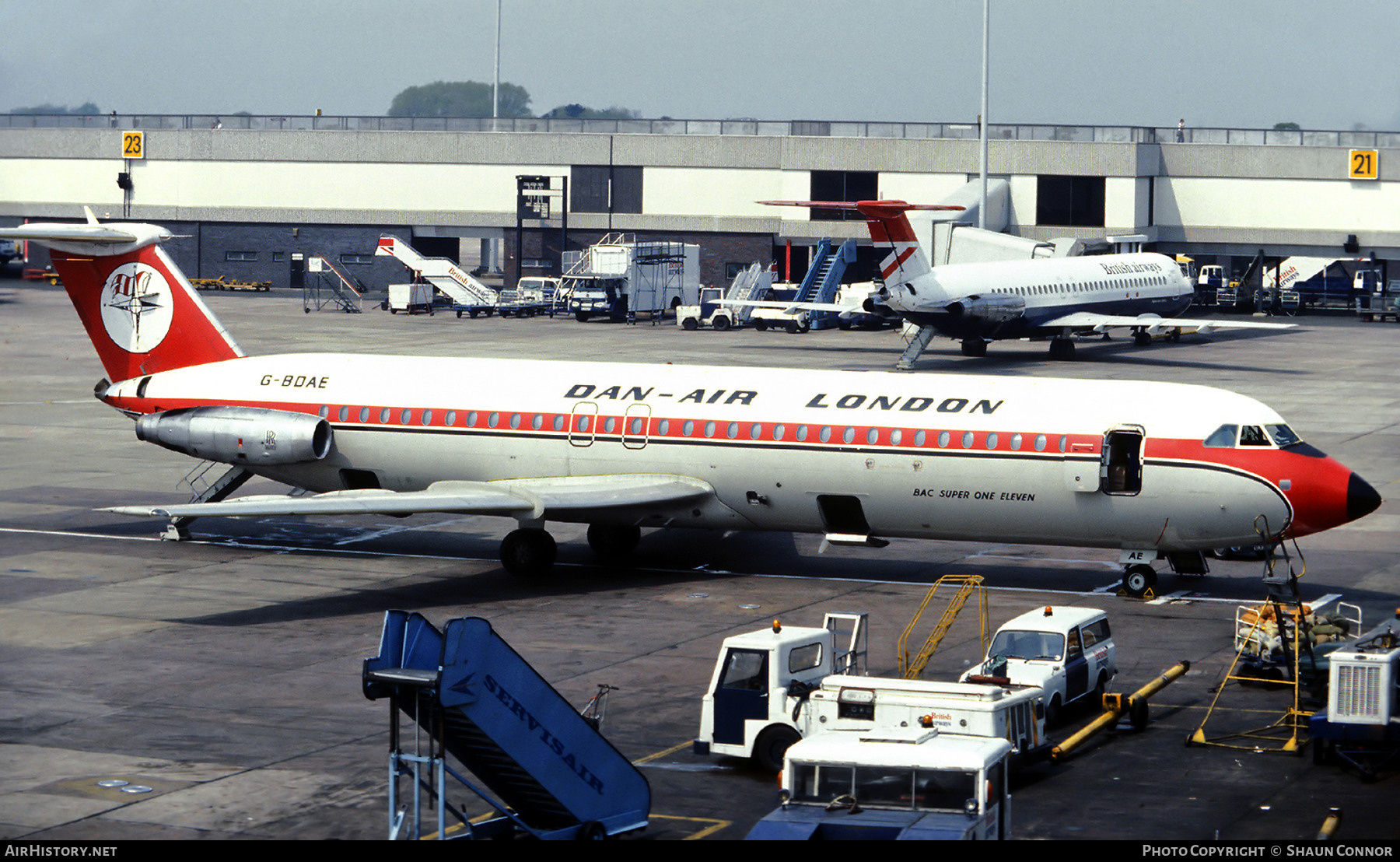 Aircraft Photo of G-BDAE | BAC 111-518FG One-Eleven | Dan-Air London | AirHistory.net #657047