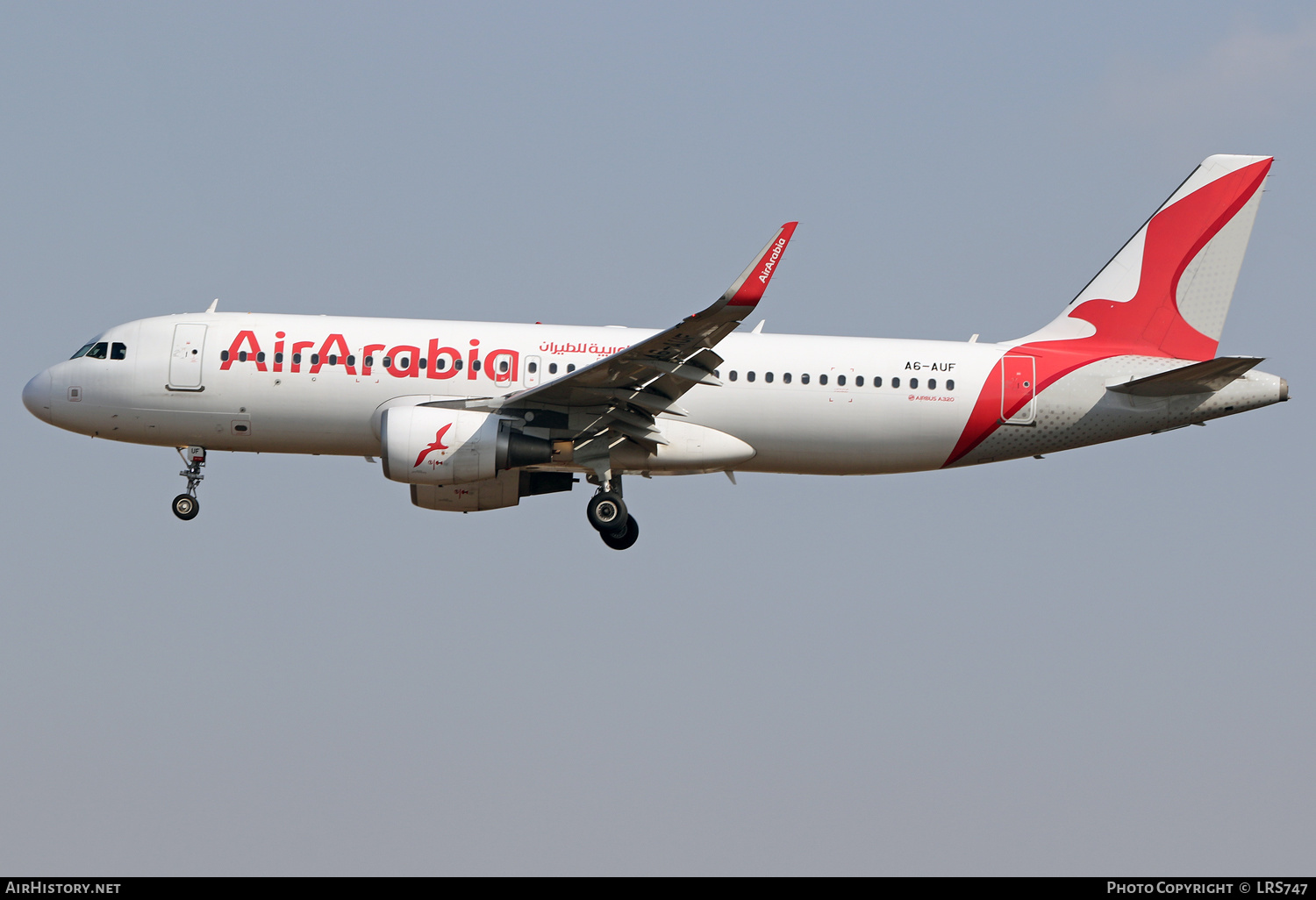 Aircraft Photo of A6-AUF | Airbus A320-214 | Air Arabia | AirHistory.net #657050