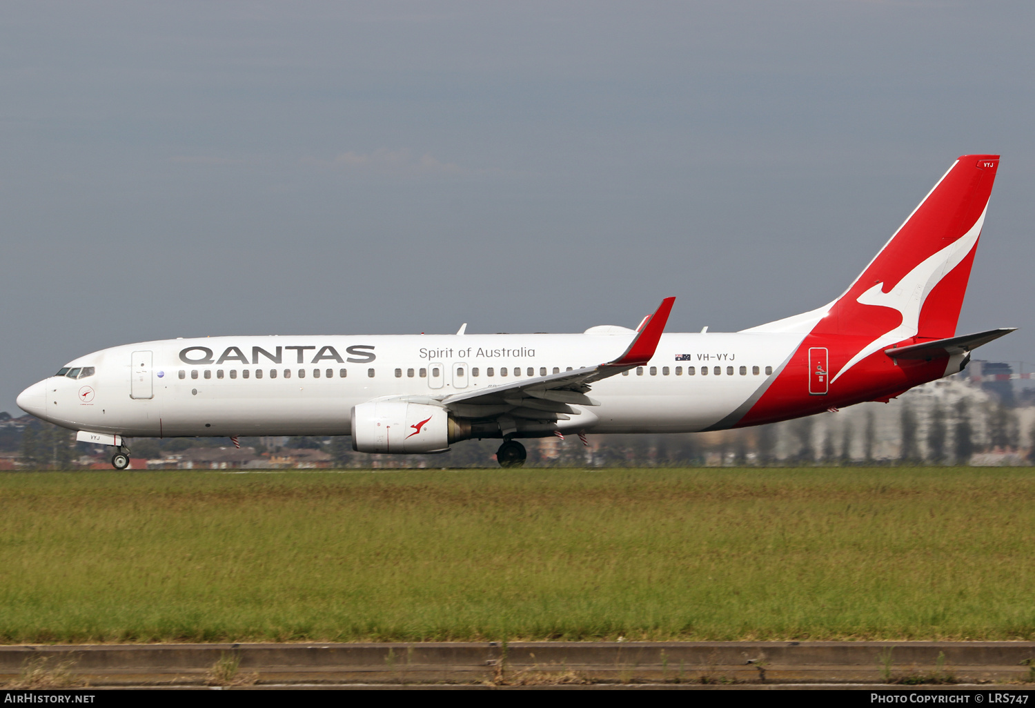 Aircraft Photo of VH-VYJ | Boeing 737-838 | Qantas | AirHistory.net #657103