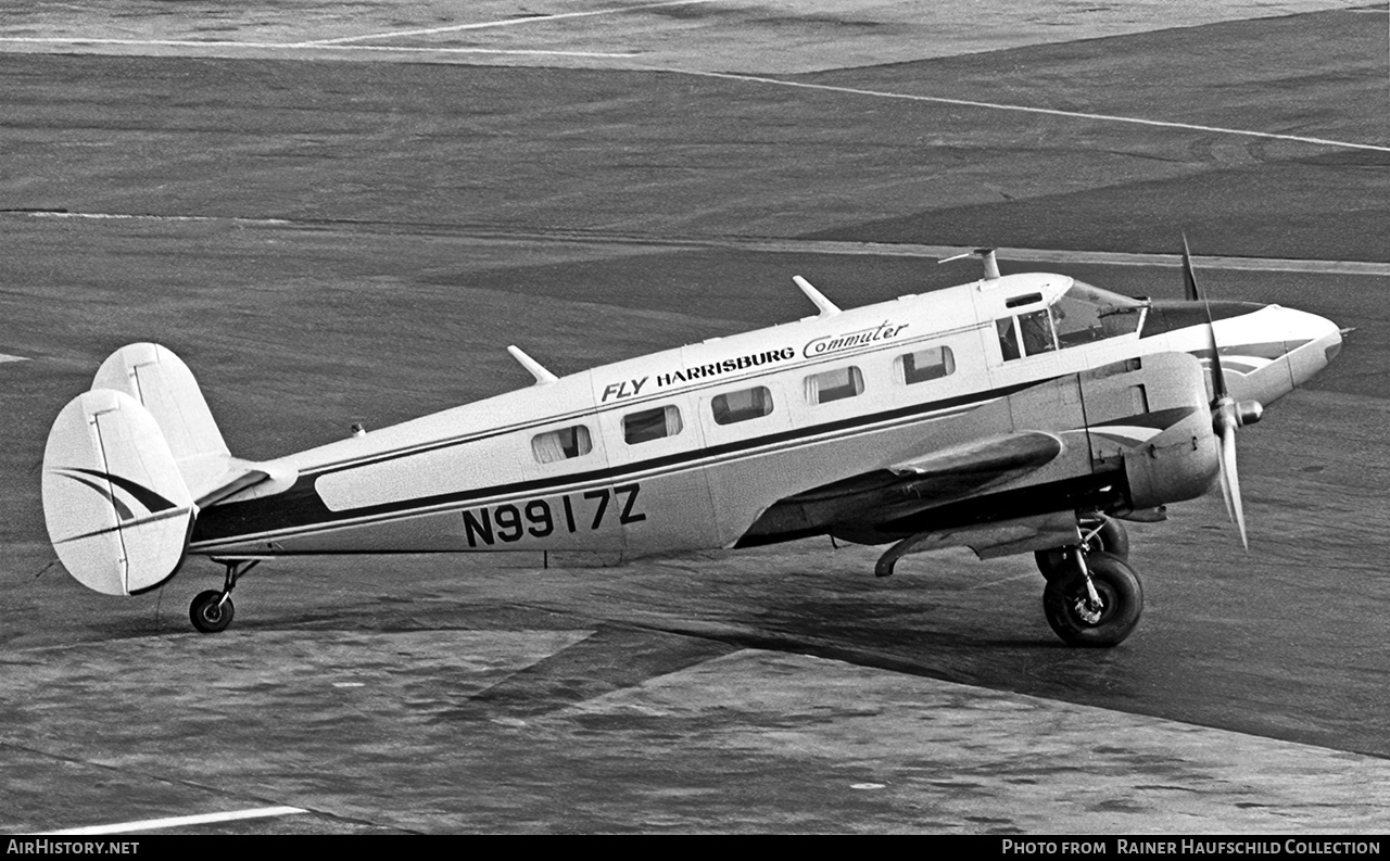 Aircraft Photo of N9917Z | Beech C-45H Expeditor | Harrisburg Commuter Airlines | AirHistory.net #657126