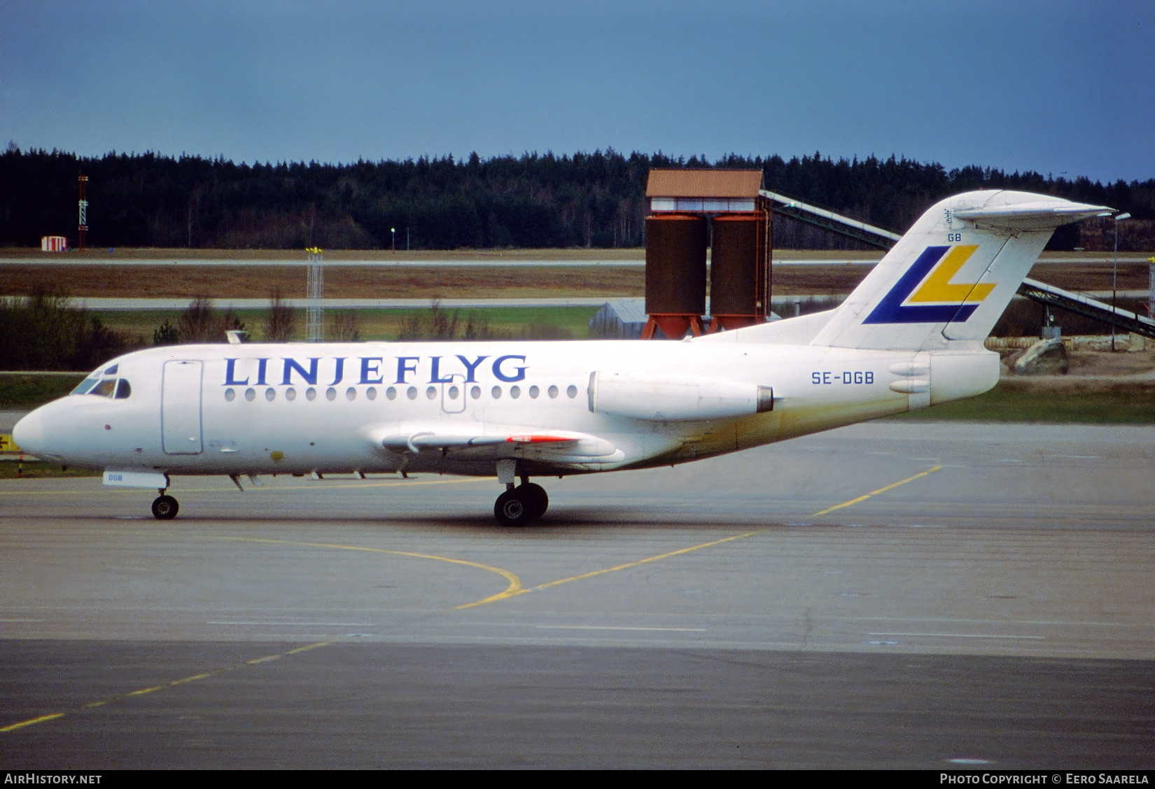 Aircraft Photo of SE-DGB | Fokker F28-1000 Fellowship | Linjeflyg | AirHistory.net #657128