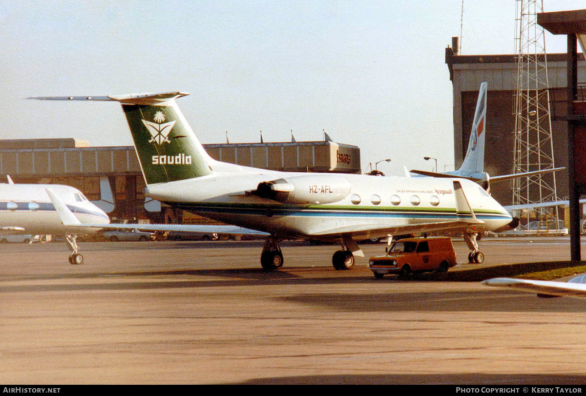 Aircraft Photo of HZ-AFL | Gulfstream American G-1159A Gulfstream III | Saudia - Saudi Arabian Airlines Special Flight Services | AirHistory.net #657149