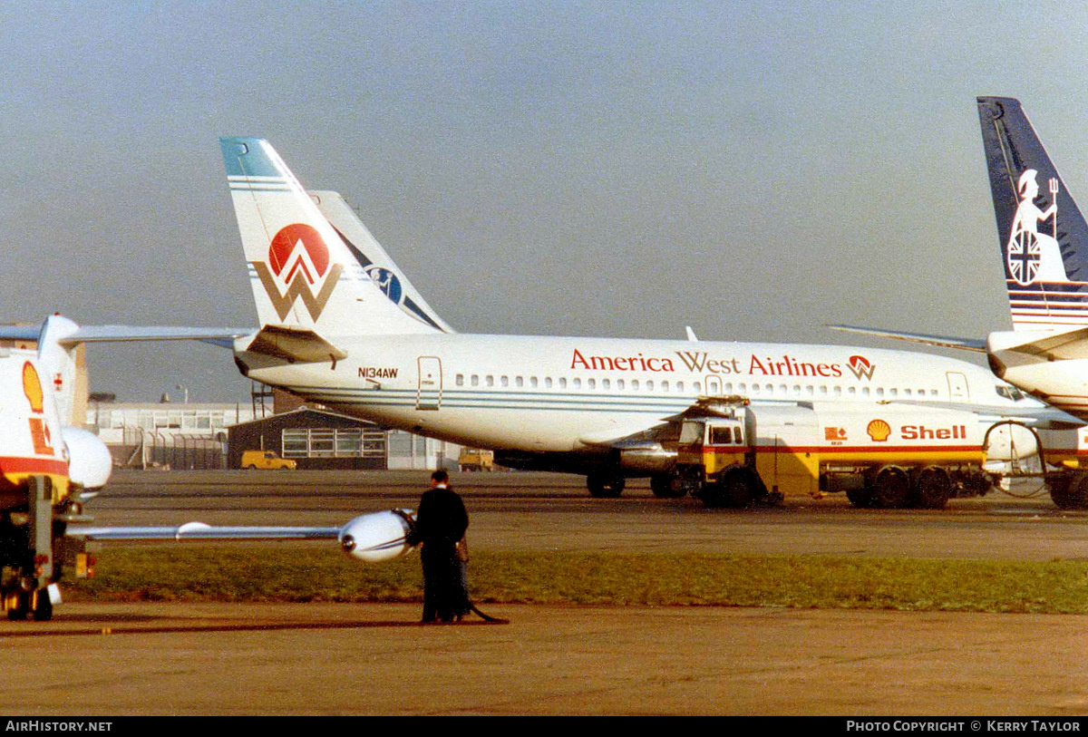 Aircraft Photo of N134AW | Boeing 737-2U4/Adv | America West Airlines | AirHistory.net #657152