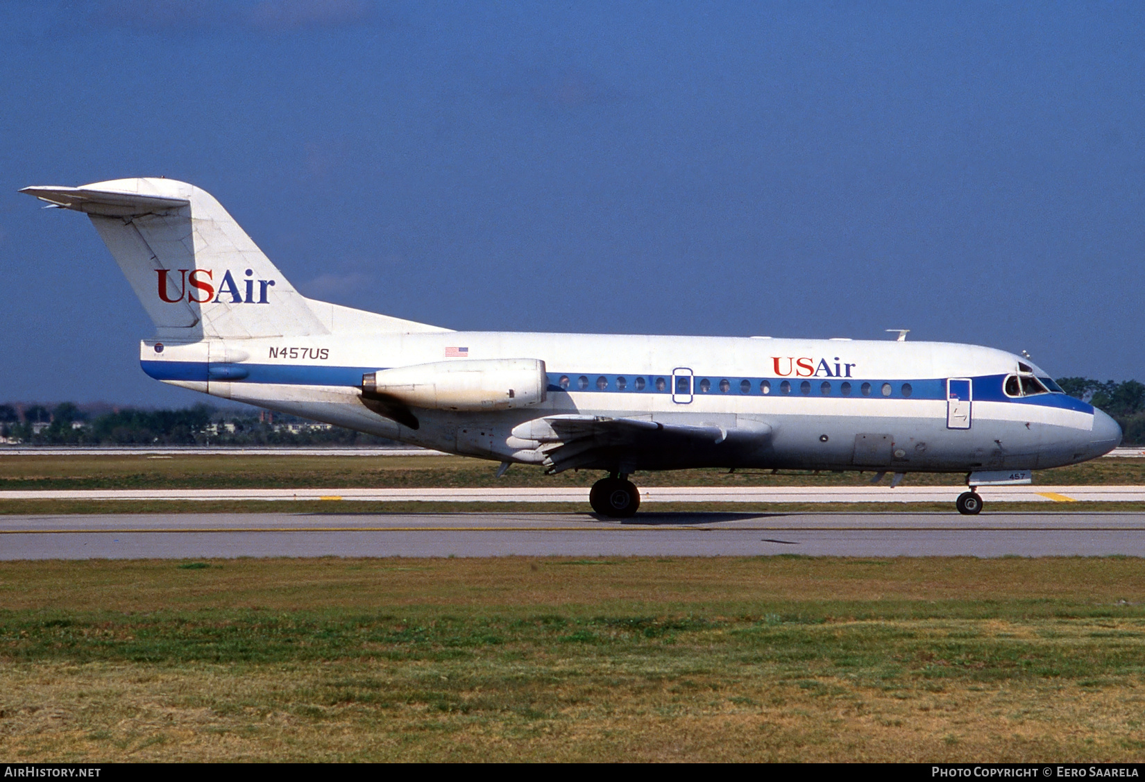 Aircraft Photo of N457US | Fokker F28-1000 Fellowship | USAir | AirHistory.net #657153