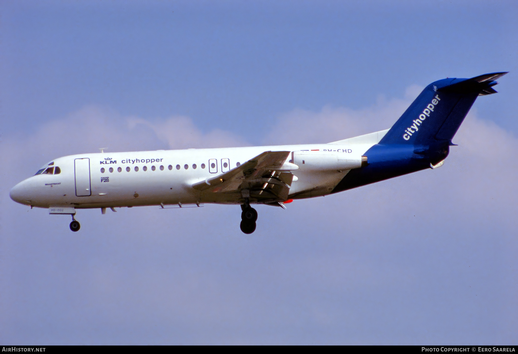Aircraft Photo of PH-CHD | Fokker F28-4000 Fellowship | KLM Cityhopper | AirHistory.net #657154