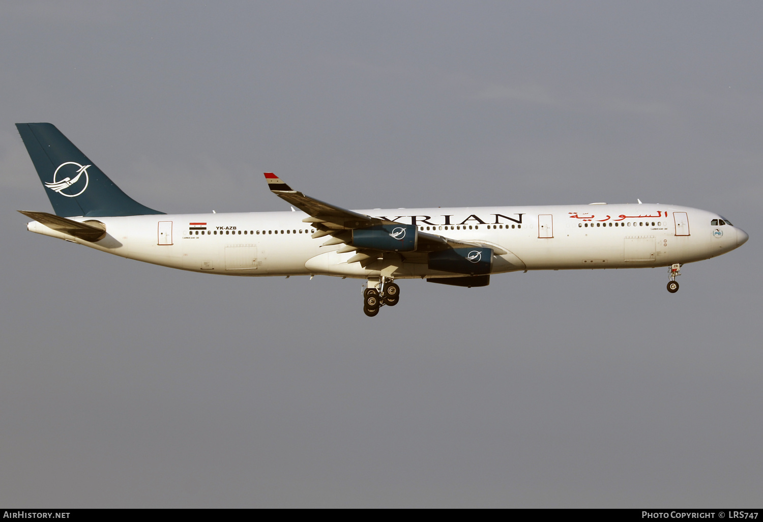 Aircraft Photo of YK-AZB | Airbus A340-313X | Syrian Air | AirHistory.net #657170