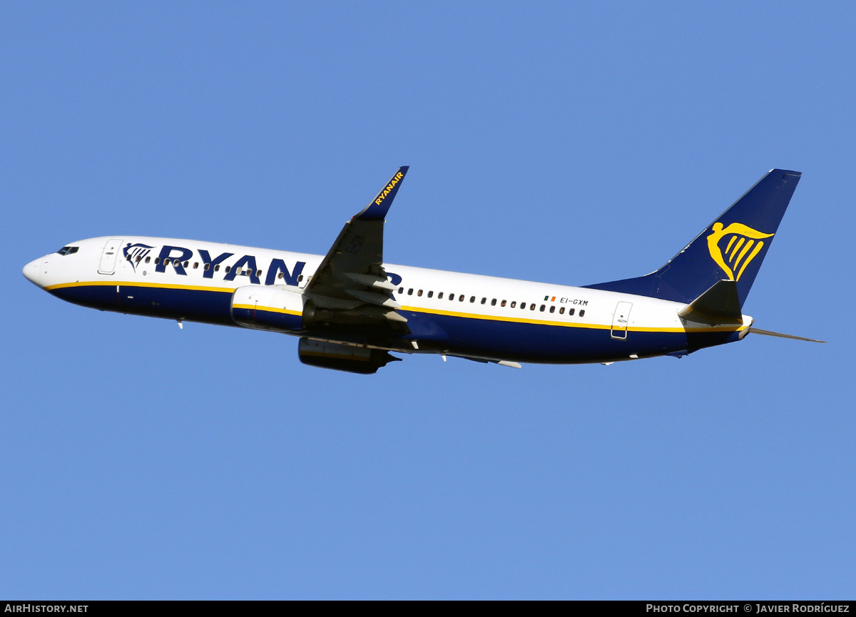 Aircraft Photo of EI-GXM | Boeing 737-800 | Ryanair | AirHistory.net #657219