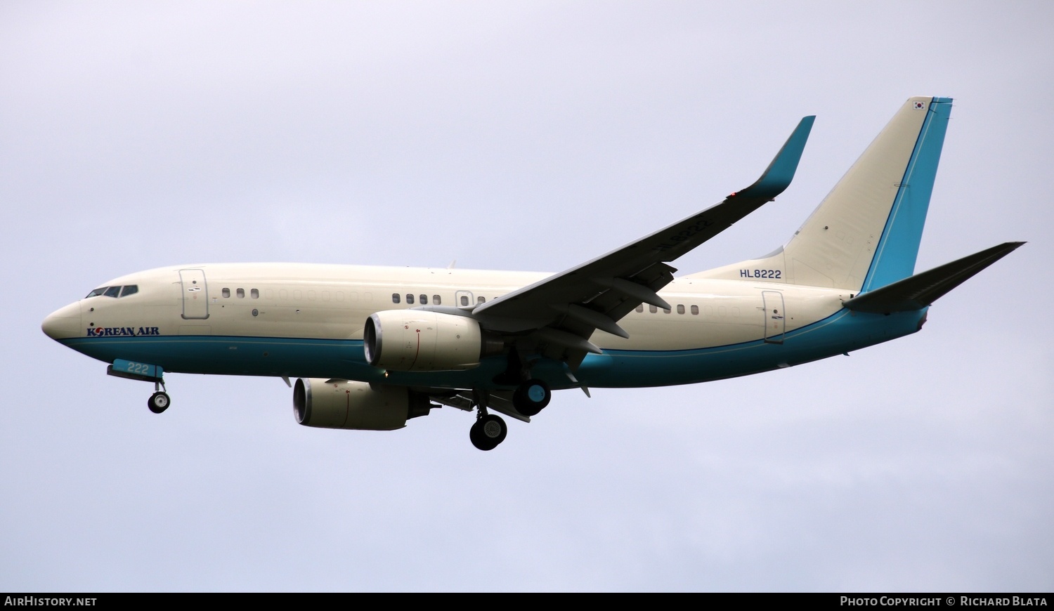 Aircraft Photo of HL8222 | Boeing 737-7B5 BBJ | Korean Air | AirHistory.net #657246
