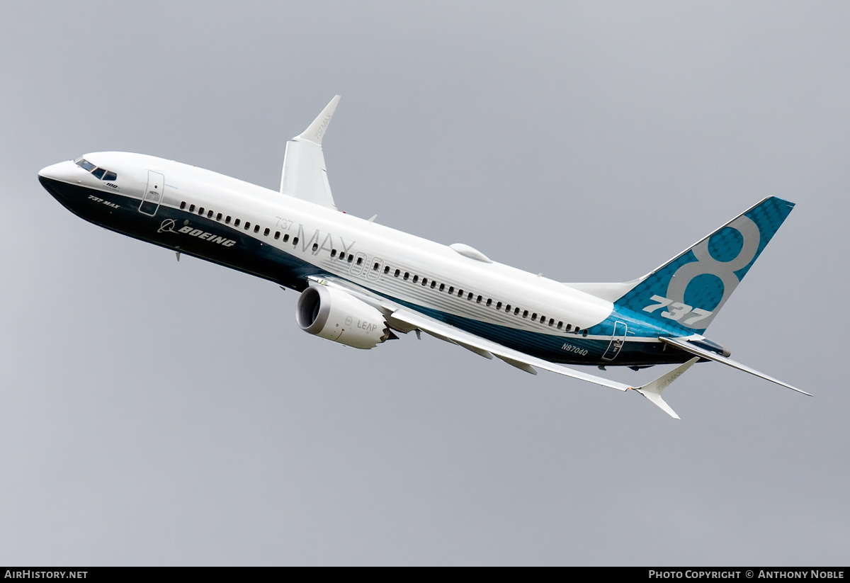 Aircraft Photo of N8704Q | Boeing 737-8 Max 8 | Boeing | AirHistory.net #657283