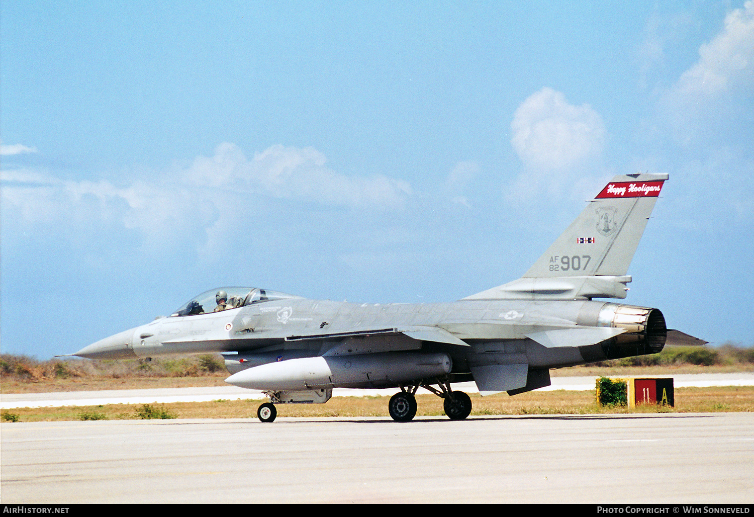 Aircraft Photo of 82-0907 / AF82-907 | General Dynamics F-16A/ADF Fighting Falcon | USA - Air Force | AirHistory.net #657305