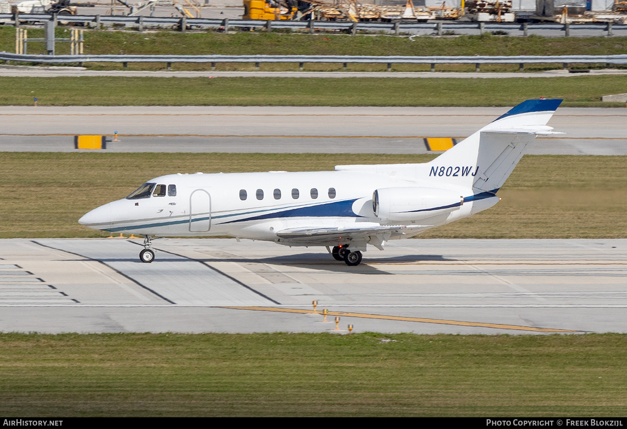 Aircraft Photo of N802WJ | British Aerospace BAe-125-800A | AirHistory.net #657307