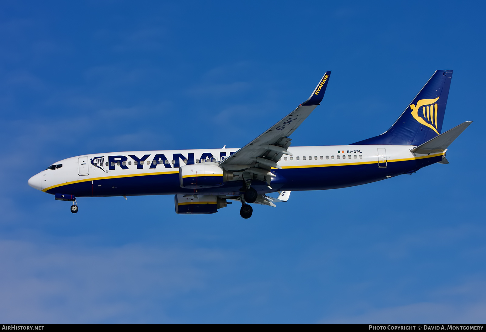 Aircraft Photo of EI-DPL | Boeing 737-8AS | Ryanair | AirHistory.net #657331
