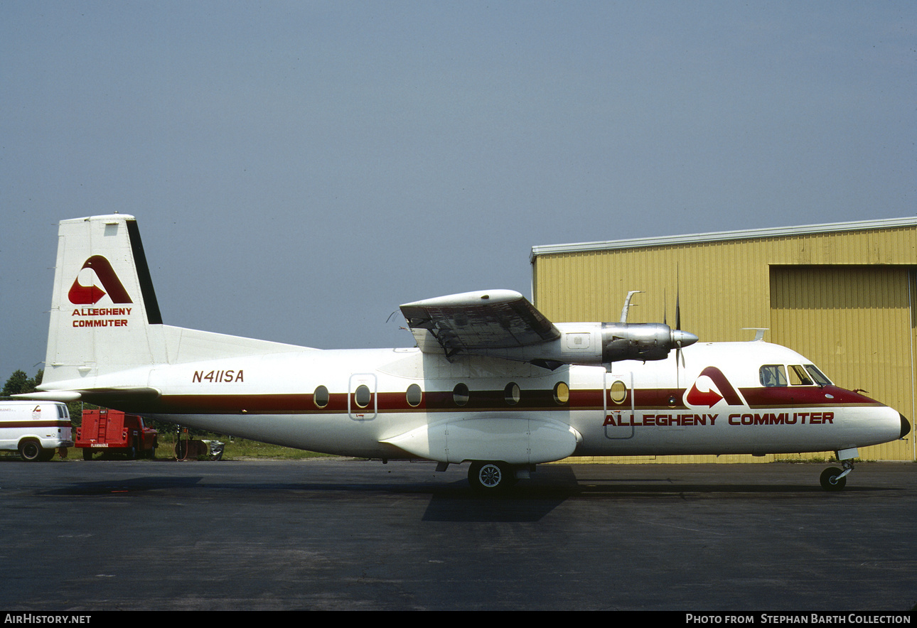 Aircraft Photo of N411SA | Nord 262A-12 | Allegheny Commuter | AirHistory.net #657337