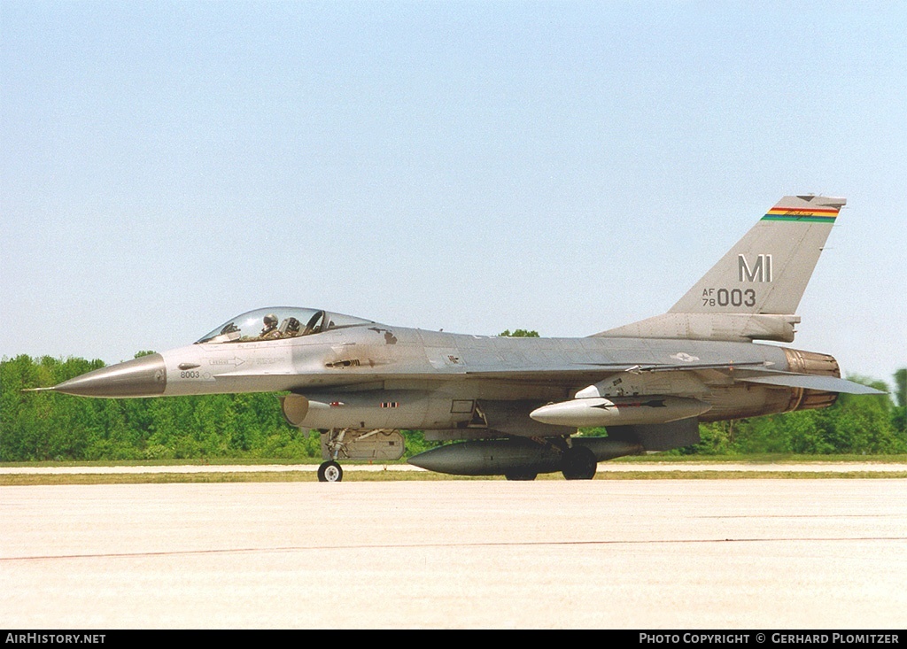 Aircraft Photo of 78-0003 | General Dynamics F-16A Fighting Falcon | USA - Air Force | AirHistory.net #657340