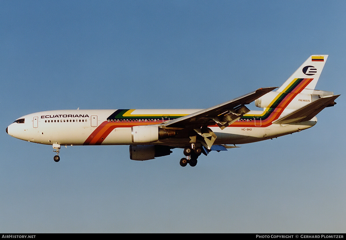 Aircraft Photo of HC-BKO | McDonnell Douglas DC-10-30 | Ecuatoriana | AirHistory.net #657342