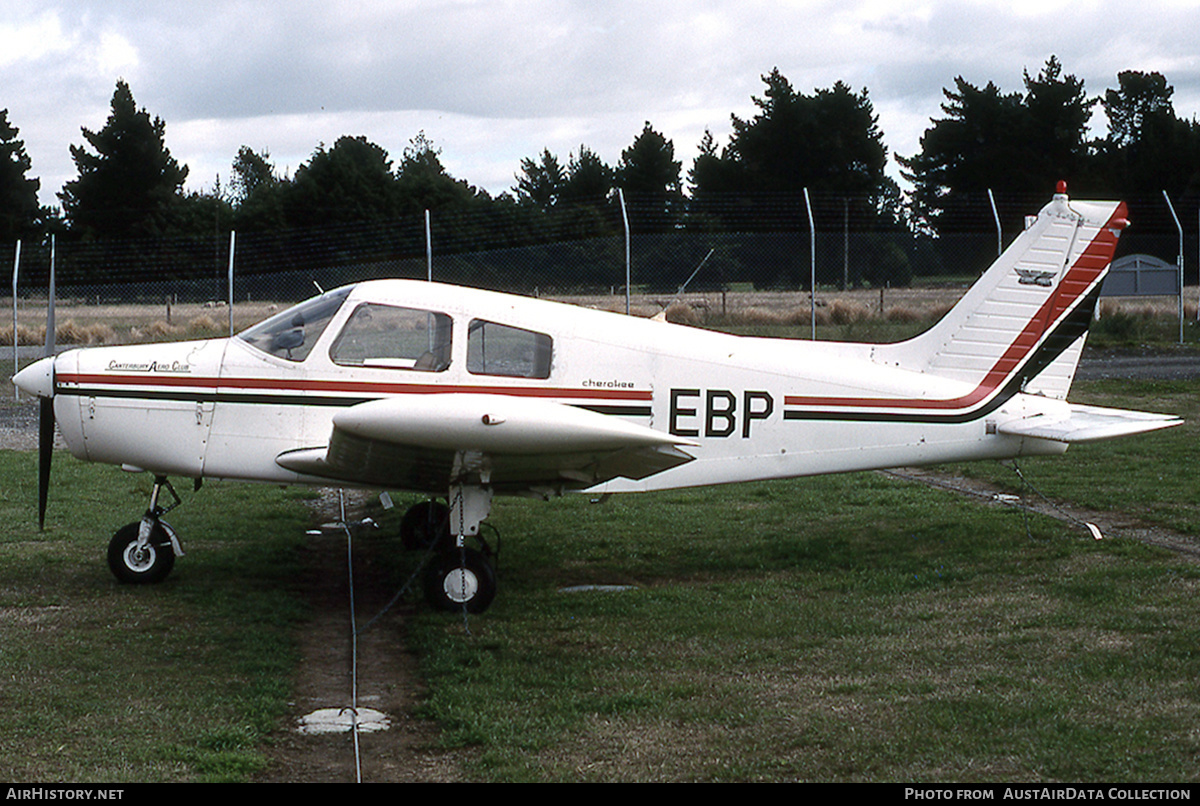 Aircraft Photo of ZK-EBP / EBP | Piper PA-28-140 Cherokee Cruiser | Canterbury Aero Club | AirHistory.net #657371